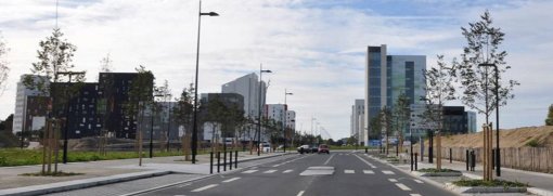 Nouveau paysage urbain monumental : quartier eurogare sud (Nantes) en grand format (nouvelle fenêtre)