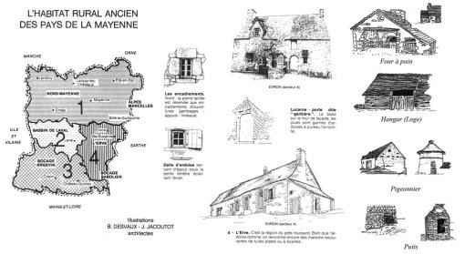 Typologies architecturales du bâti rural des collines du Maine (CAUE 53) en grand format (nouvelle fenêtre)