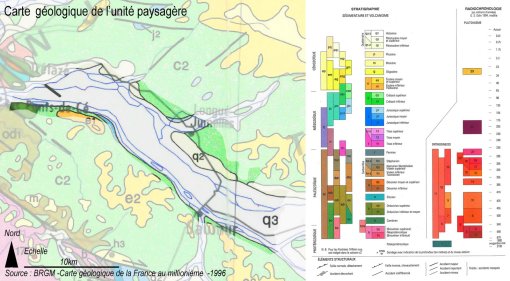 Carte géologique de l'unité paysagère du val d'Anjou en grand format (nouvelle fenêtre)
