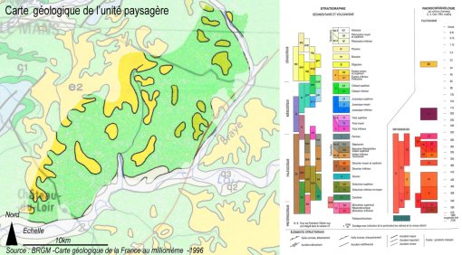 Carte géologique de l'unité paysagère du plateau calaisien en grand format (nouvelle fenêtre)