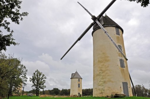 Des moulins en repère sur les crêtes au coeur de l'unité paysagère (Mouilleron-en-Pareds) en grand format (nouvelle fenêtre)