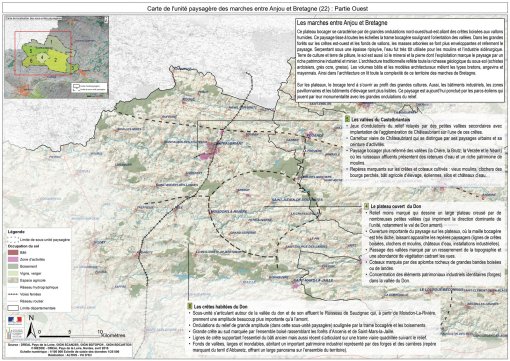 Carte de l'unité paysagère des marches entre Anjou et Bretagne (partie Ouest) en grand format (nouvelle fenêtre)