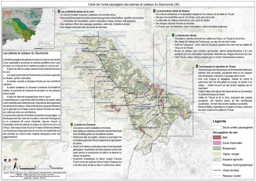 Carte de l'unité paysagère des plaines et coteaux du Saumurois en grand format (nouvelle fenêtre)