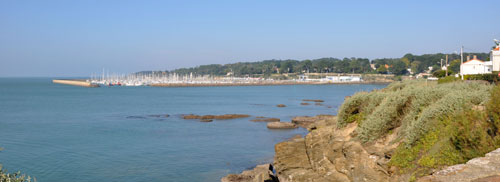 Marina de Pornic vue depuis la frange urbaine littorale