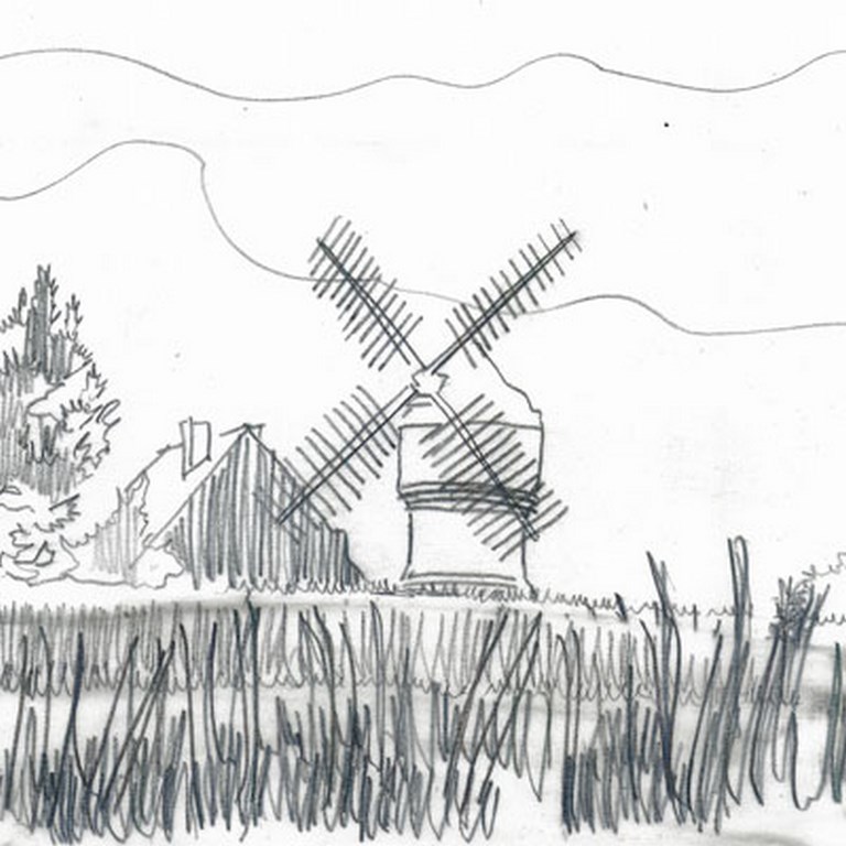 Les moulins à petit pied (Le moulin du Diable) - Source Atlas des paysages de Loire-Atlantique