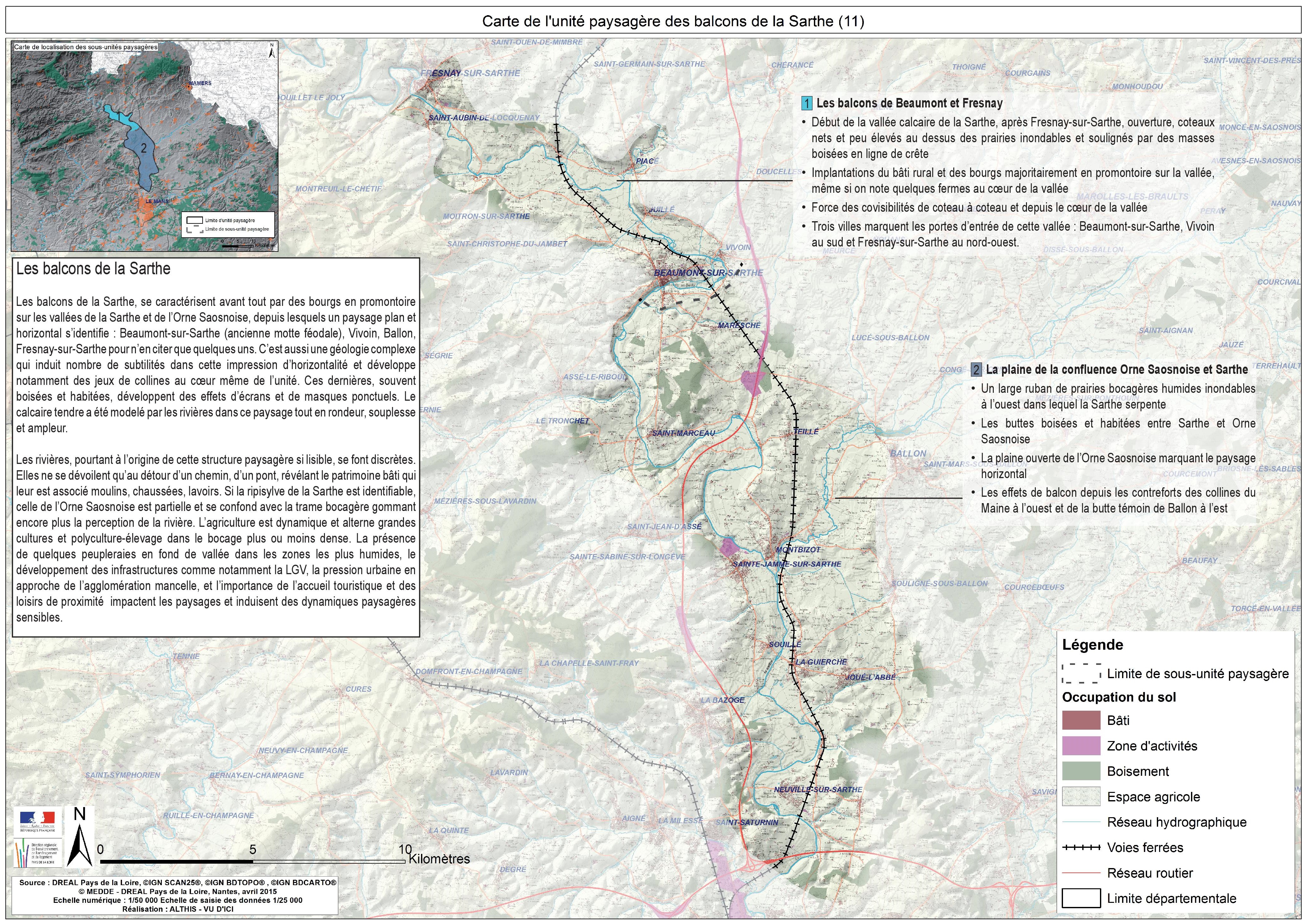 Carte de l’unité paysagère