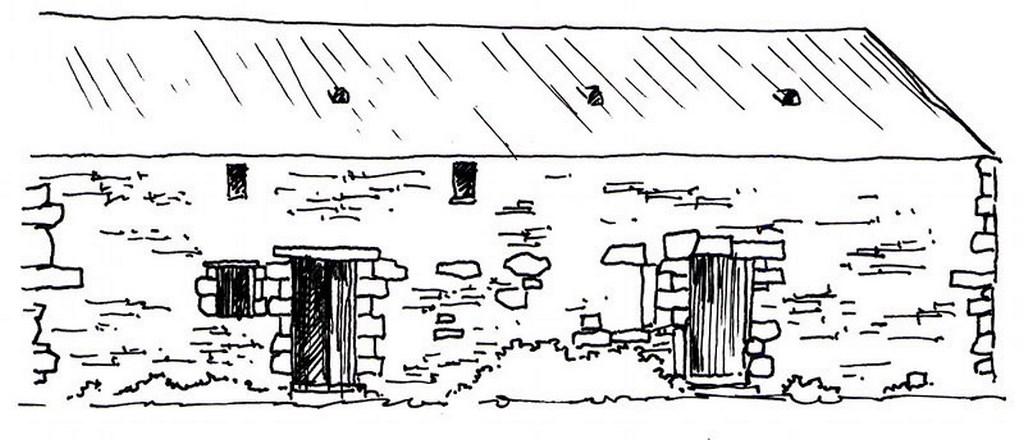 Architecture rurale de type breton (source VU D’ICI, AGENCE ROUSSEAU, ALTHIS, AQUALAN. Atlas des paysages de Loire- Atlantique. DREAL des Pays de la Loire, DDTM de Loire-Atlantique. 2010)