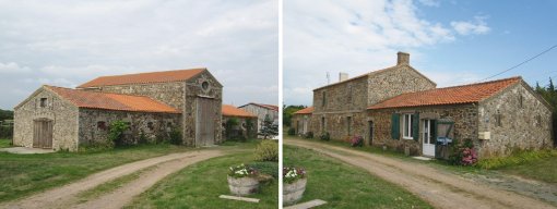 Une architecture traditionnelle aux volumes modestes associant des matériaux simples (Brétignolles-sur-Mer) en grand format (nouvelle fenêtre)