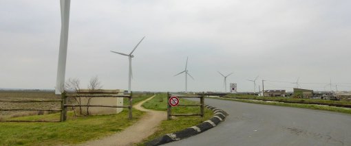 La vocation touristique du parc éolien de Bouin est confortée par l'aménagement d'un circuit pédestre et cyclable (Bouin) en grand format (nouvelle fenêtre)